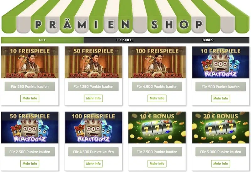 Prämienshop für Lapalingo Bestandskunden