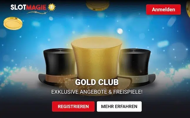 SlotMagie Casino Gold Club für Bestandskunden