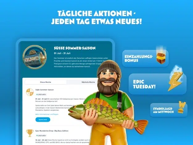 Wunderino Bonus für Bestandskunden