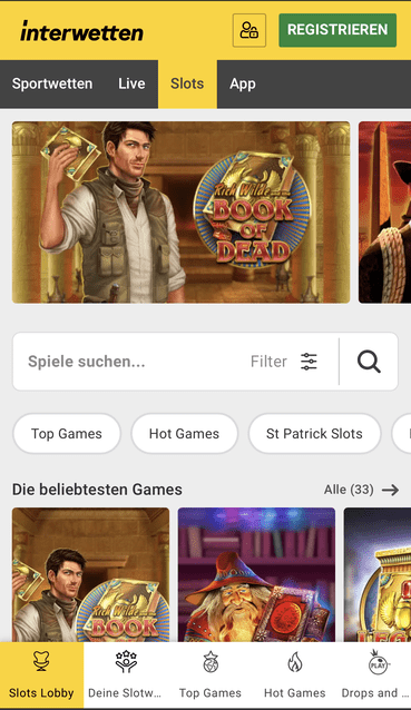 Interwetten Casino mit Anmeldung