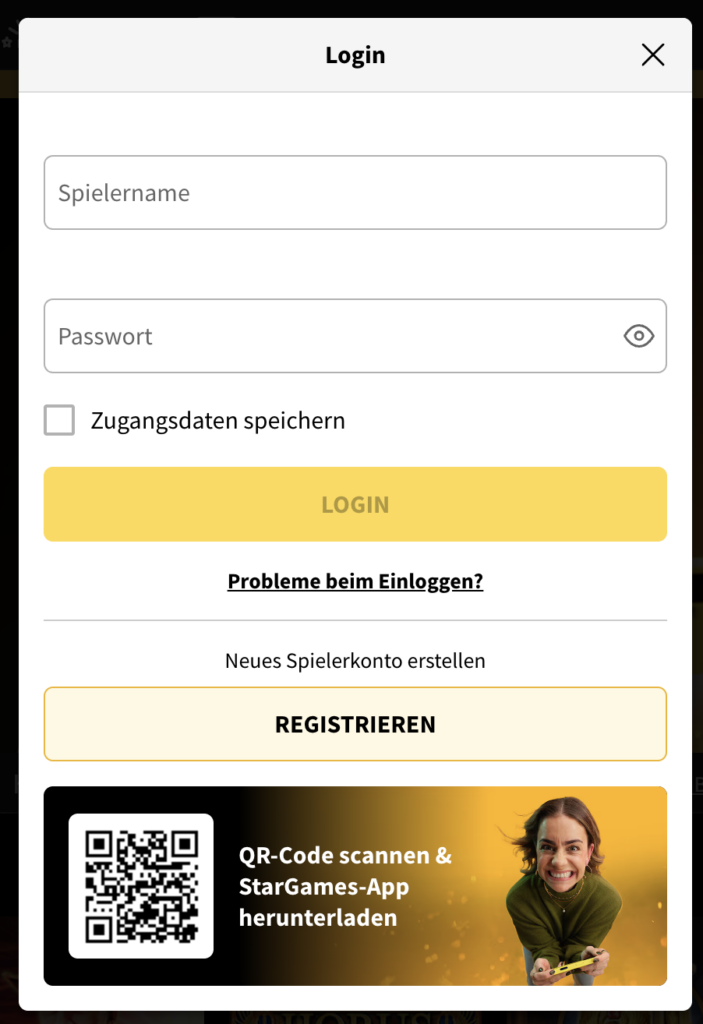 Stargames Login