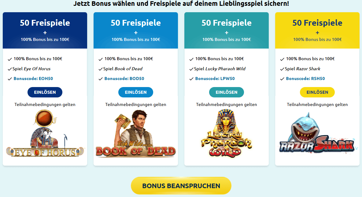 drückglück bonus code
