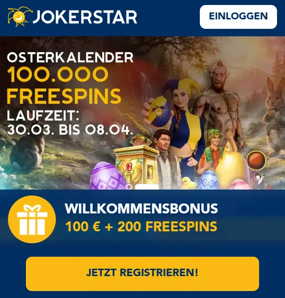 jokerstar ostern freespins