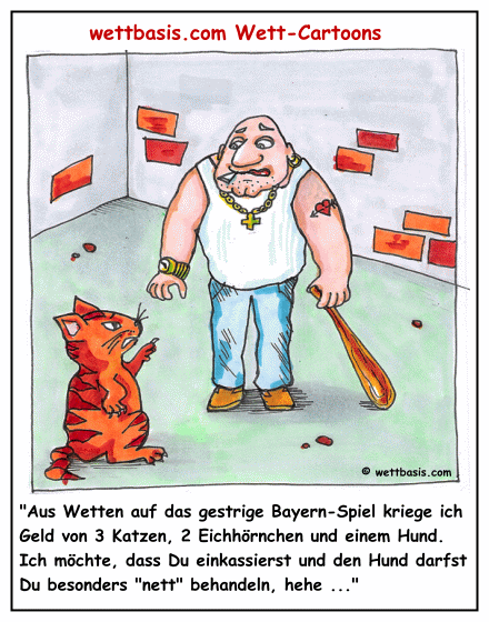 Eine Buchmacher-Katze lässt einkassieren ...