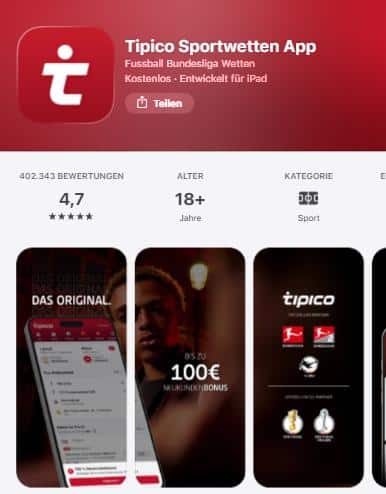 Tipico Sportwetten App Tipico iOS App