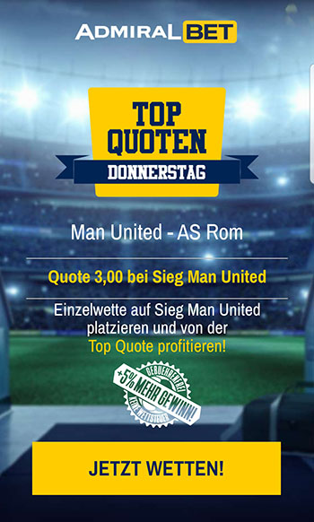 AdmiralBet Quotenboost