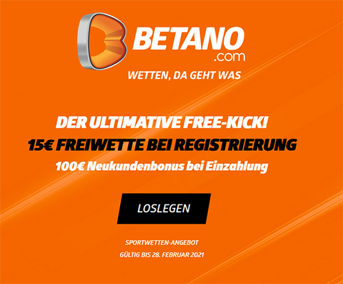 Betano Freebet ohne Einzahlung