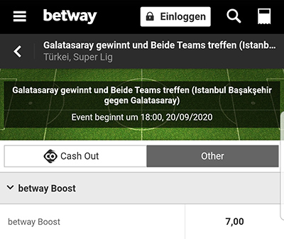 Betway Quotenboost