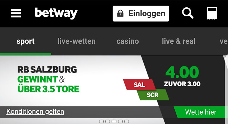 Betway Quotenboost Salzburg vs Rapid