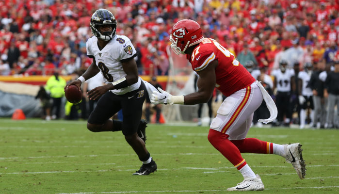 Topspiel in der NFL: Baltimore Ravens empfangen KC Chiefs