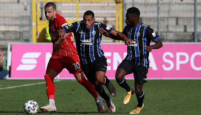 Macht Boyamba im Derby zwischen Kaiserslautern und Mannheim den Unterschied? © imago images / Jan Huebner, 03.10.2020 Kaiserslautern Mannheim Tipp