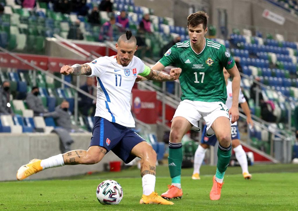 Bejubelt Hamsik den Slowakei-Sieg im Bruderduell in Tschechien? © imago images / PA Images, 12.11.2020 Tschechien Slowakei Tipp