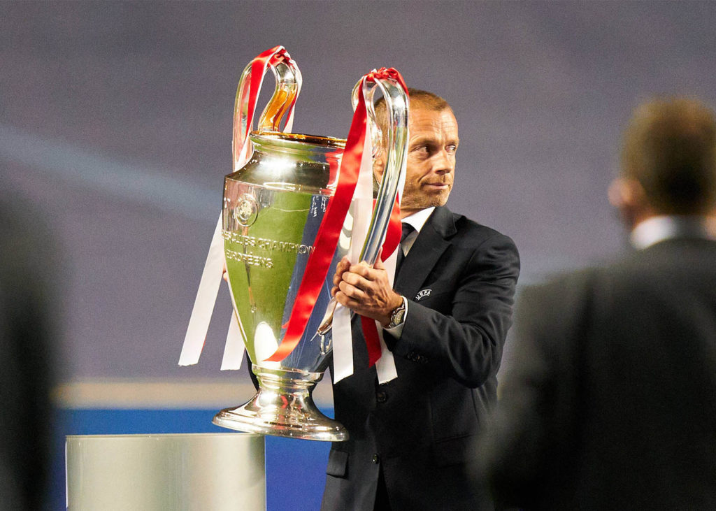 Champions League Reform 2024 mit UEFA-Präsident Aleksander Ceferin