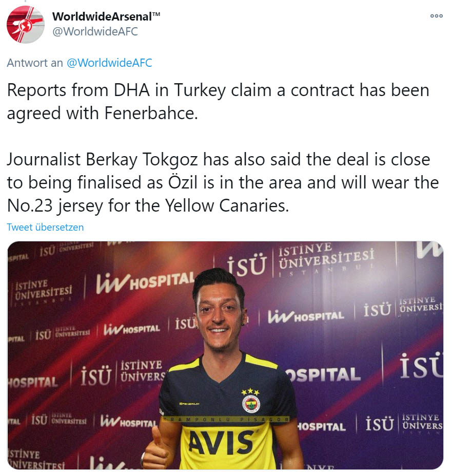 Özil Transfer zu Fenerbahce wahrscheinlich