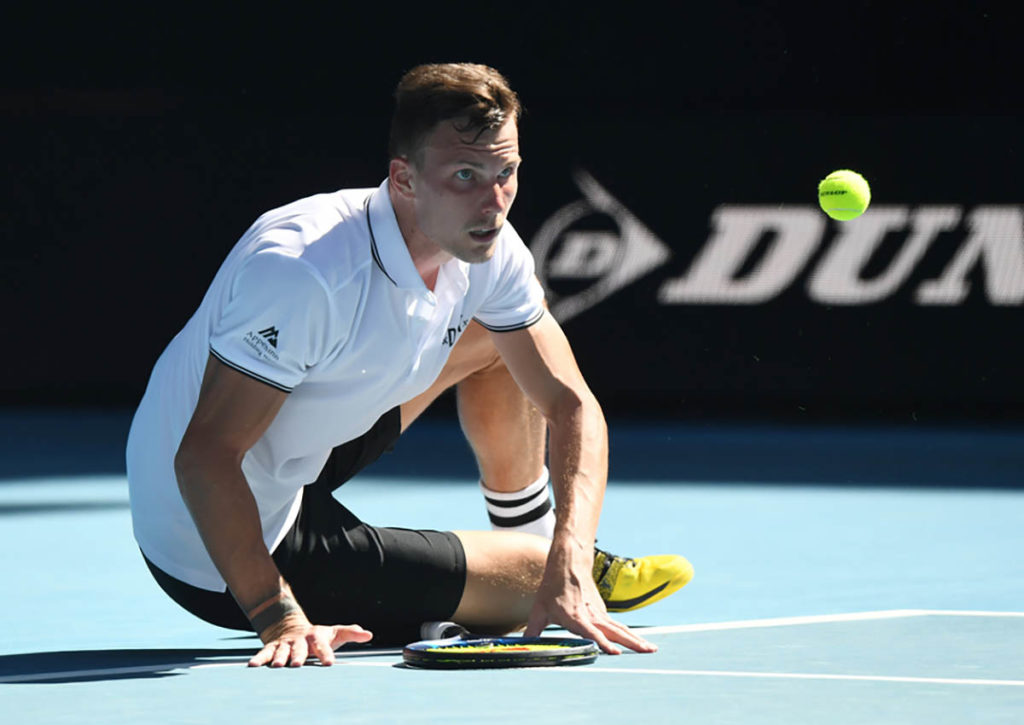 Marton Fucsovics kämpft gegen die Aufschlagkanone Raonic um den Aufstieg in die 4. Runde © GEPA pictures Raonic Fucsovics Tipp Australian Open 2021
