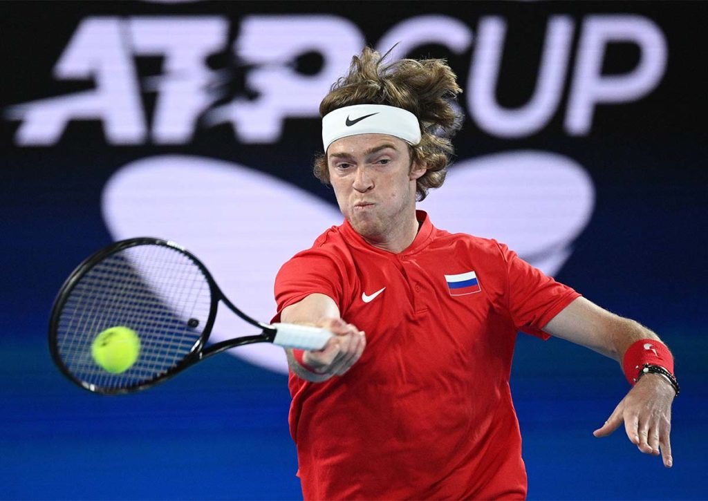 Muss Rublev in Runde 3 gegen Lopez einen Satzverlust verkraften? © imago images / AAP, 07.02.2021 Rublev Lopez Tipp
