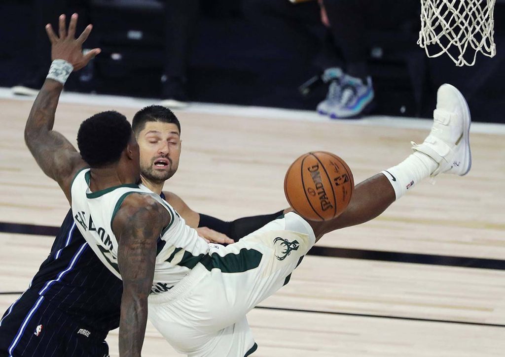 Harter Kampf mit Nikola Vucevic bei Orlando Magic gegen die NY Knicks statt vieler Körbe? © IMAGO / Zuma Wire, 22.08.2020 New York Knicks vs. Orlando Magic Tipp