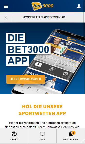 Bet3000 App Download