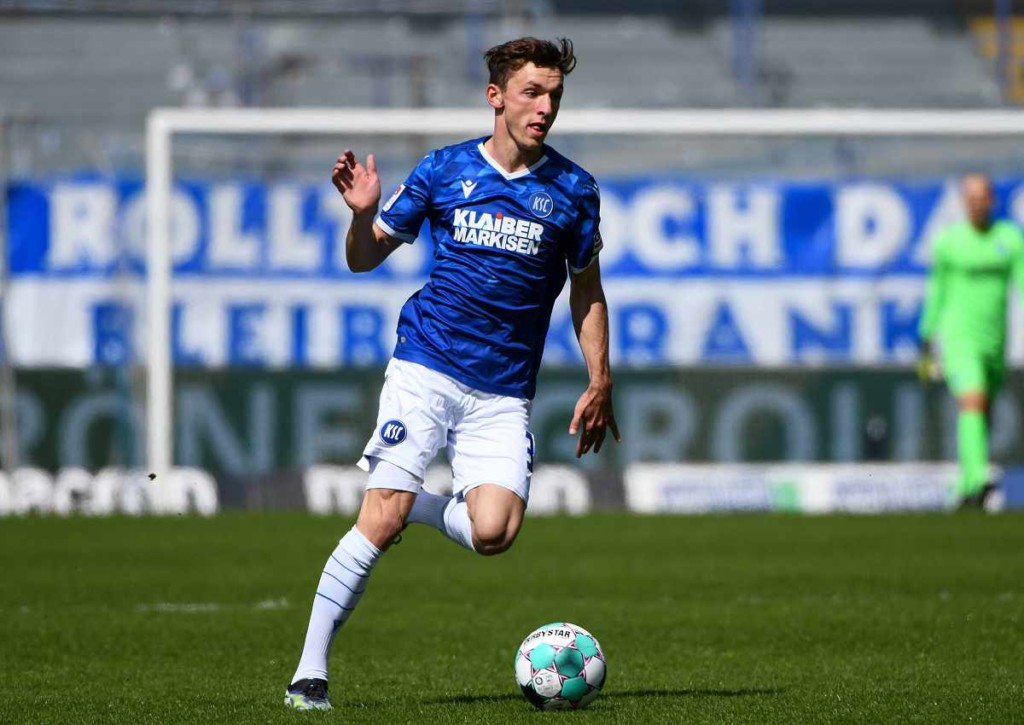Siegt Karlsruhe mit Goller gegen die Würzburger Kickers? © IMAGO / Eibner, 03.04.2021 Karlsruhe Würzburger Kickers Tipp