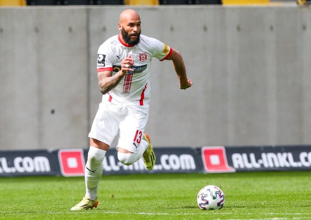 Trifft Torjäger Boyd für Halle auch gegen Türkgücü München? © IMAGO / Picture Point, 24.04.2021 Trifft Torjäger Boyd für Halle auch gegen Türkgücü München?