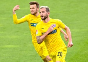 Darf Marc Heider mit dem VfL Osnabrück auch gegen den SC Ingolstadt jubeln? © IMAGO / Nico Paetzel, 16.05.2021 Ingolstadt Osnabrück Tipp