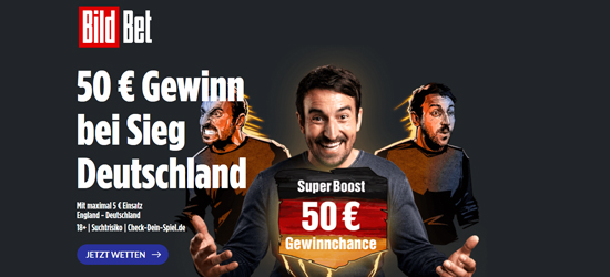 Bildbet England - Deutschland Wetten Boost