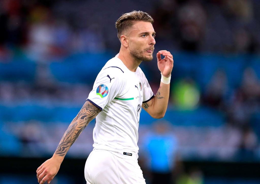 Ciro Immobile will mit Italien ins EM-Finale. © IMAGO / Laci Perenyi, 02.07.2021 Amüsante EM-Vorschau Halbfinale