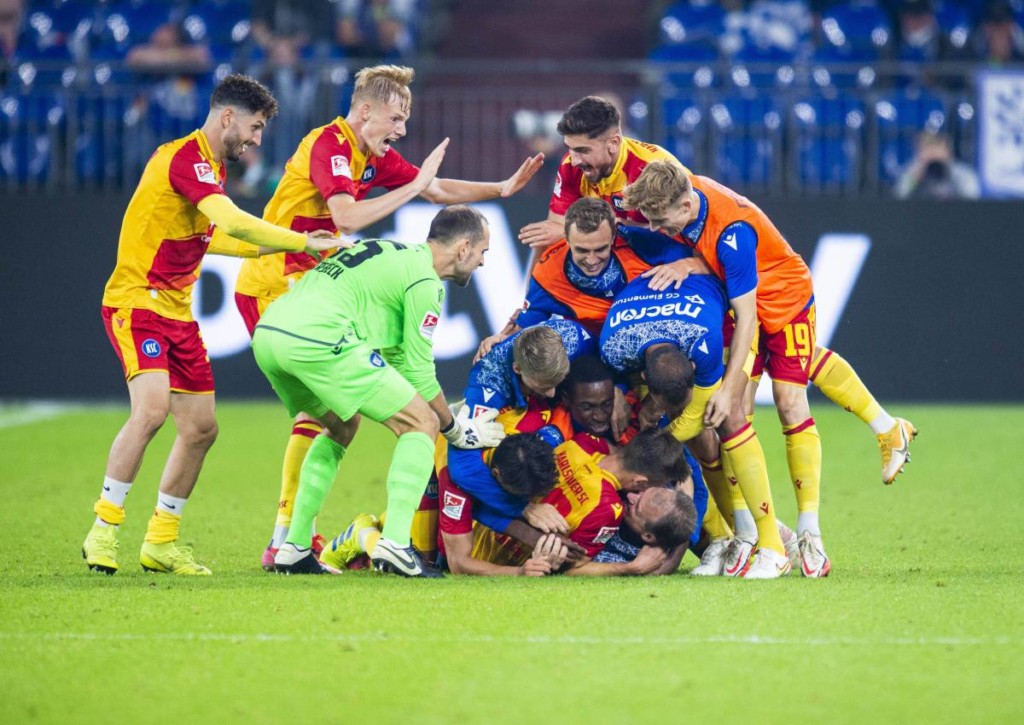 Hat Karlsruhe auch im Heimspiel gegen St. Pauli Grund zu feiern?