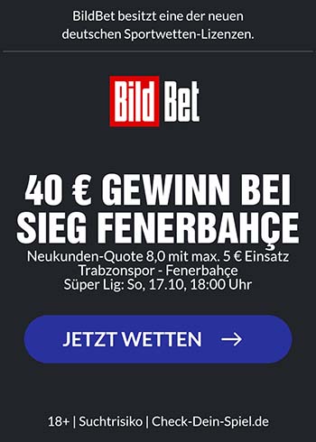 BildBet: Neukundenbonus