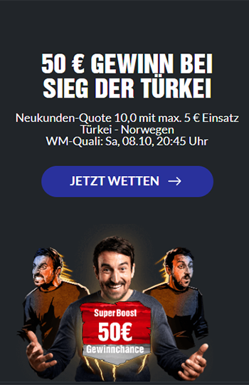 Bildbet Super Boost Türkei vs. Norwegen