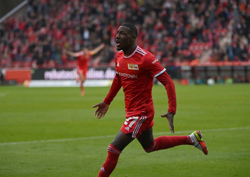 Überrascht Union (im Bild: Sheraldo Becker) auswärts die favorisierten und erfahrenen Holländer? © IMAGO / Matthias Koch, 16.10.2021 Feyenoord Rotterdam Union Berlin Tipp