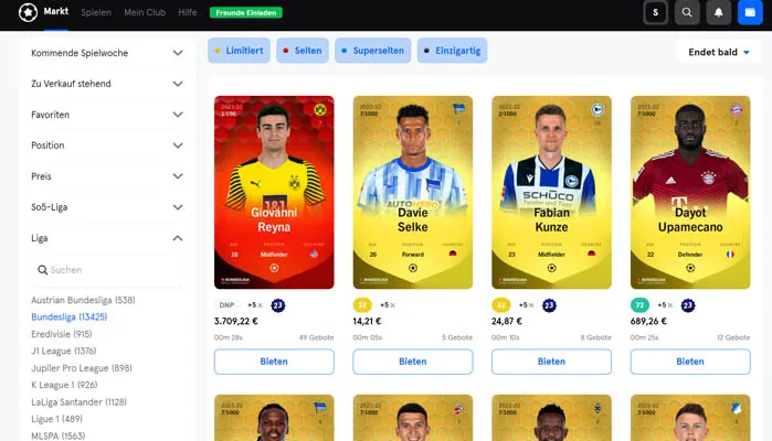 Sorare Transfermarkt