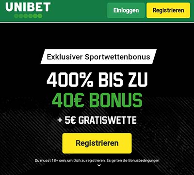 Unibet Bonus + Free Bet