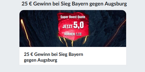 Augsburg - Bayern Quoten Angebote