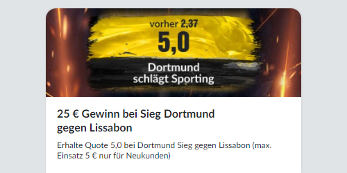 Champions League wetten Angebote