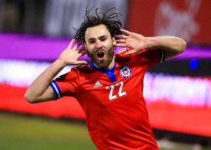 Zerstört Chile (im Bild: Ben Brereton Díaz) Schelottos Träume von einem geglückten Trainerdebüt? © IMAGO / Photosport, 14.10.2021 Paraguay Chile Tipp