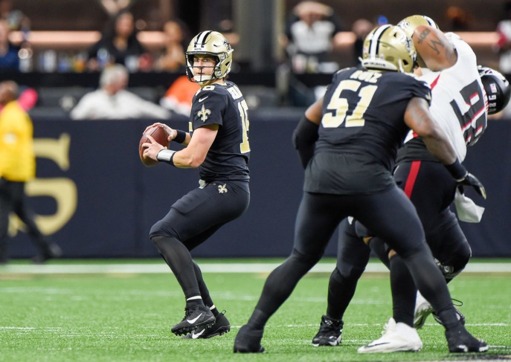Behält Trevor Siemian mit den New Orleans Saints bei den Tennessee Titans die Nerven? © IMAGO / Icon Smi, 07.11.2021 Behält Trevor Siemian mit den New Orleans Saints bei den Tennessee Titans die Nerven?