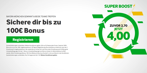 Bayern - Barcelona Quoten & Bonus Angebote