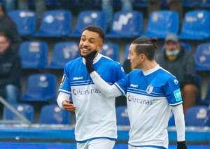 Können die auswärtsstarken Magdeburger (im Bild: Barış Atik und Leon Bell Bell) den letzten Rücklschlag der Münchner ausnutzen? © IMAGO / Eibner, 27.11.2021 1860 Münschen Magdeburg Tipp