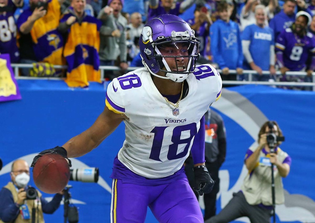 Bezwingen Justin Jefferson und die Minnesota Vikings den Kontrahenten Pittsburgh Steelers? © IMAGO / NurPhoto, 05.11.2021 Vikings Steelers Tipp