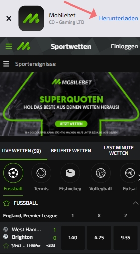 Mobilebet Android App