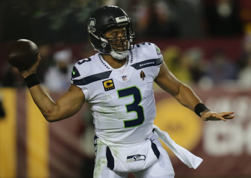 Geht der freie Fall der Seahawks (im Bild: Russell Wilson) gegen die 49ers weiter?