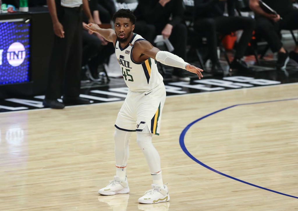 Gelingt den Utah Jazz (im Bild: Donovan Mitchell) der Sieg bei den Philadelphia 76ers? © IMAGO / Icon SMI, 18.06.2021 76ers Jazz Tipp