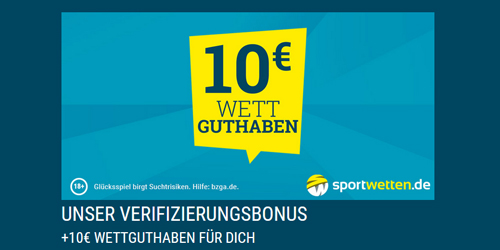 Sportwetten.de Gutschein für Neukunden
