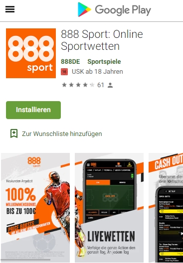888 Sport Mobile Wetten