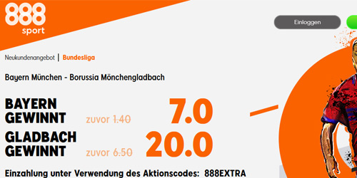 Bayern - Gladbach wetten - Sportwetten Angebote