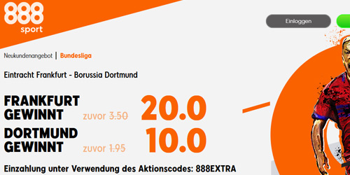 Frankfurt - Dortmund wetten - Sportwetten Angebote