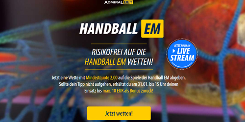 Ohne Risiko auf die Handball EM wetten