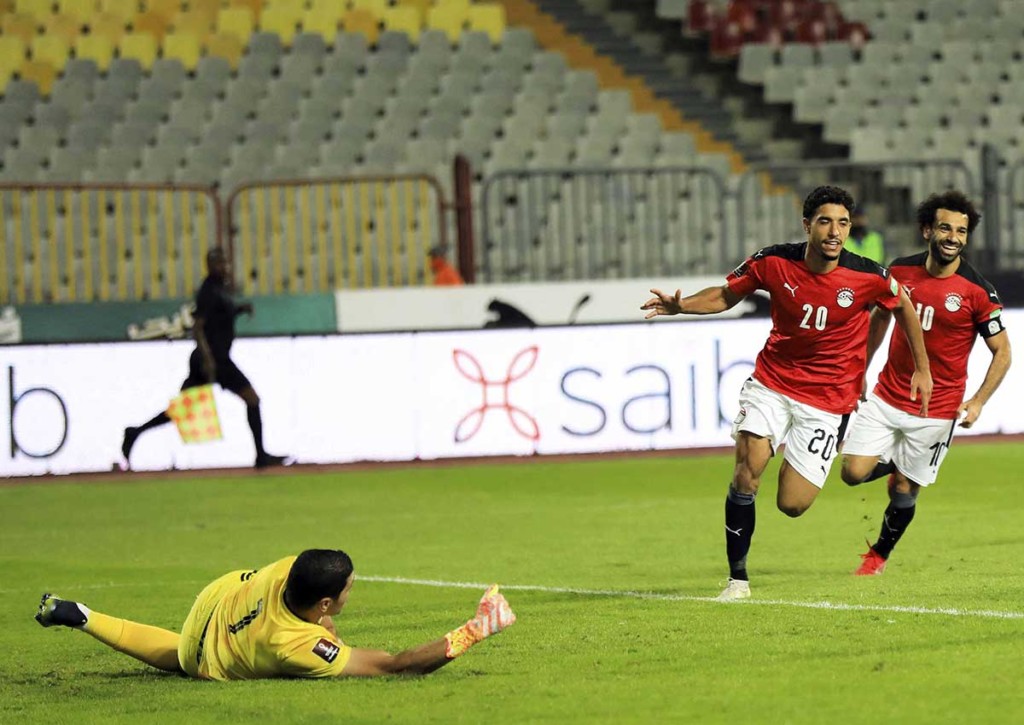Können Mo Salah & Marmoush über das erste Tor für Ägypten beim Afrika Cup 2022 jubeln? © IMAGO / Xinhua, 08.10.2021 Guinea Bissau vs. Ägypten Tipp 01 2022 Afrika Cup