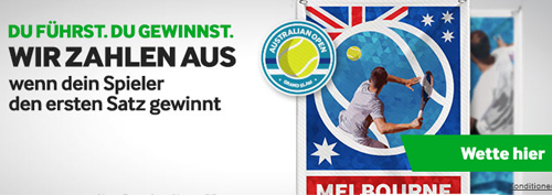 Australian Open Gewinne vorzeitig auszahlen - Sportwetten Angebote